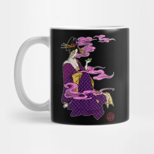 Bijinga - Smoking woman in kimono Mug